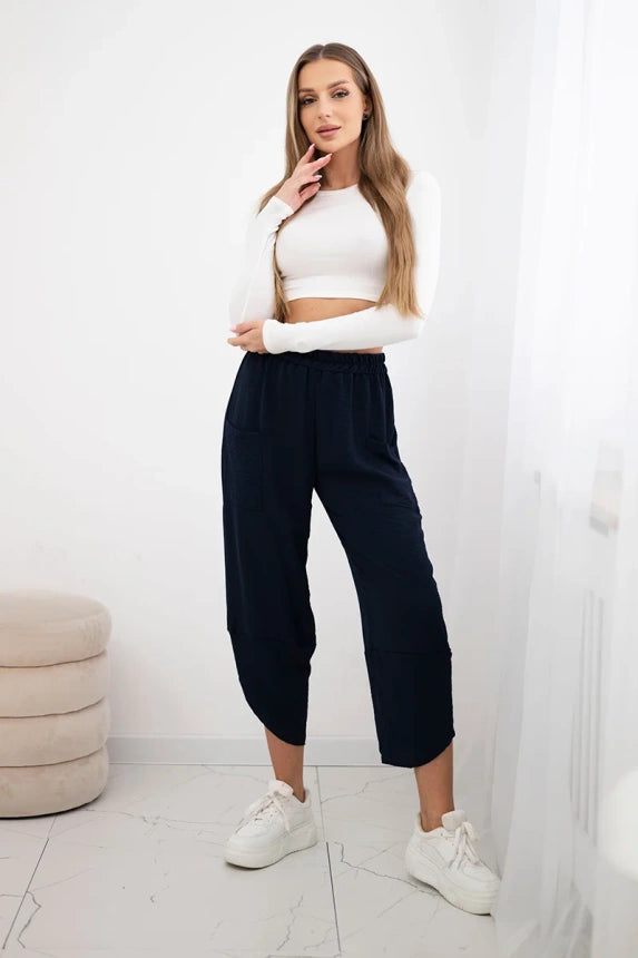 Панталон с широки крачоли и джобове ИТ-37