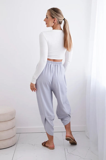 Панталон с широки крачоли и джобове ИТ-37