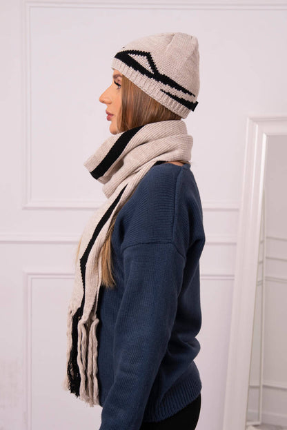 Комплект шапка с шал Jagna K356