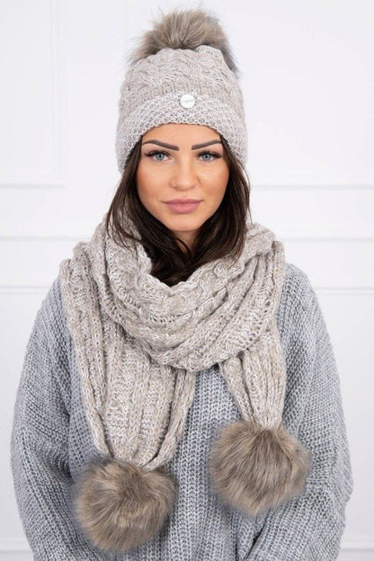 Комплект шапка с шал K122