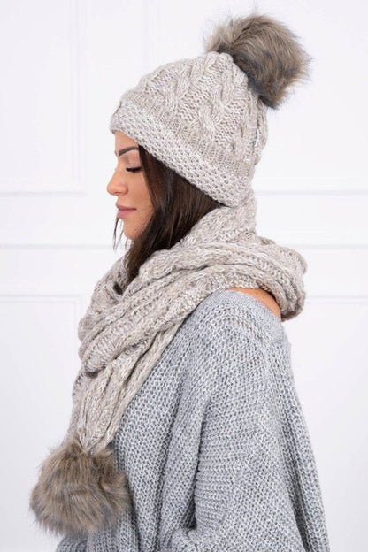 Комплект шапка с шал K122