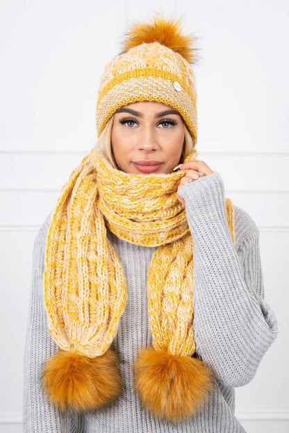 Комплект шапка с шал K122