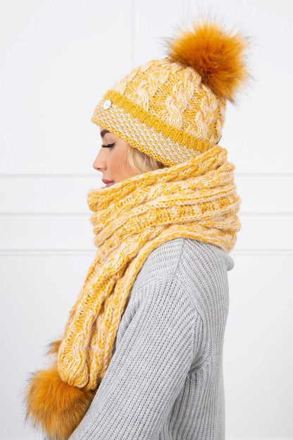 Комплект шапка с шал K122