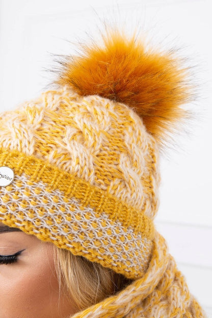 Комплект шапка с шал K122