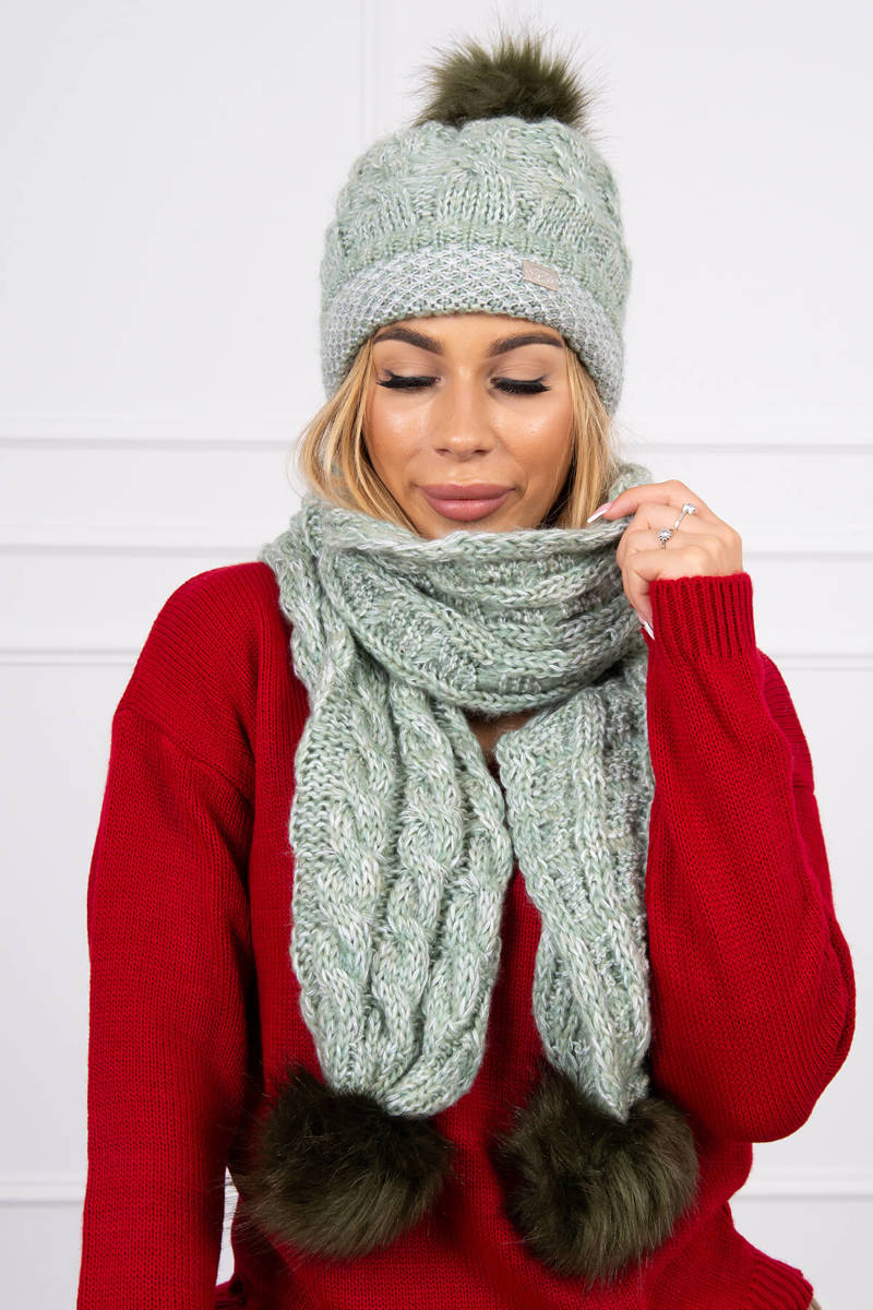 Комплект шапка с шал K122