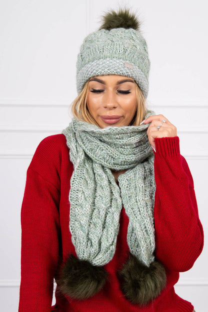 Комплект шапка с шал K122