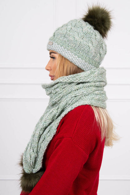 Комплект шапка с шал K122