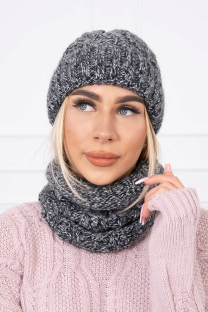 Дамски комплект от шапка с шал K153