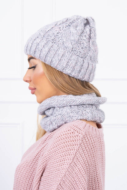 Дамски комплект от шапка с шал K153