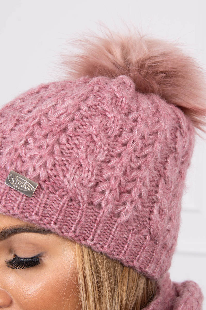 Дамски комплект от шапка с шал K199