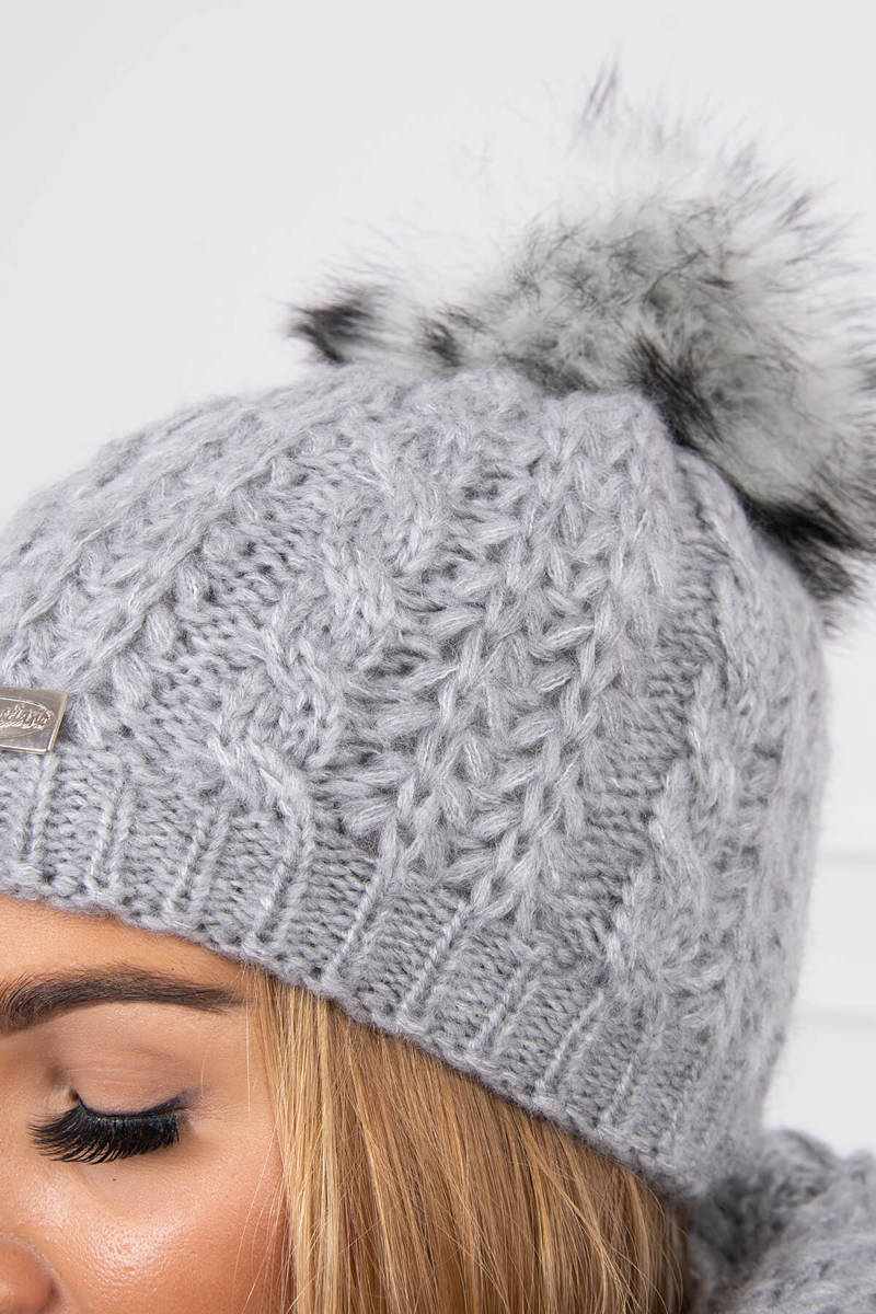 Дамски комплект от шапка с шал K199