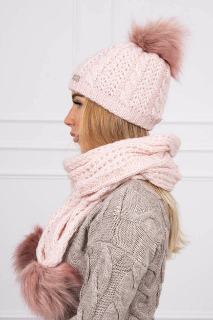 Дамски комплект от шапка с шал K199