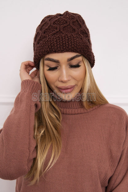 Дамска шапка с полар Roma Bis K235