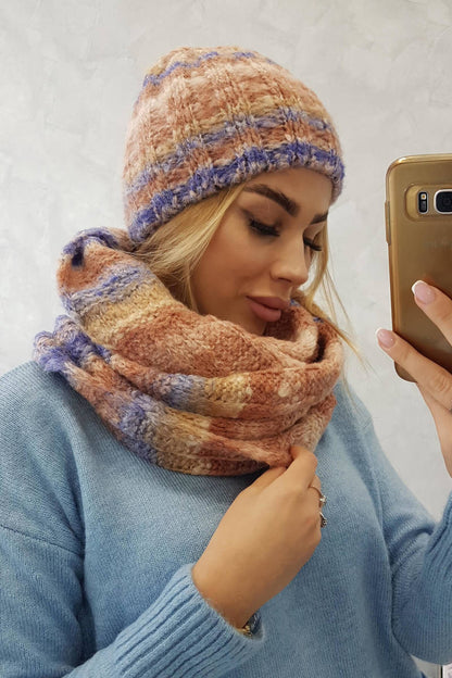 Дамски комплект от шапка с шал Zuzanna K257