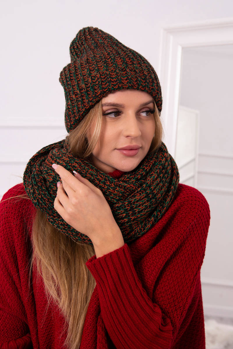 Дамски комплект от шапка с шал Bona K261