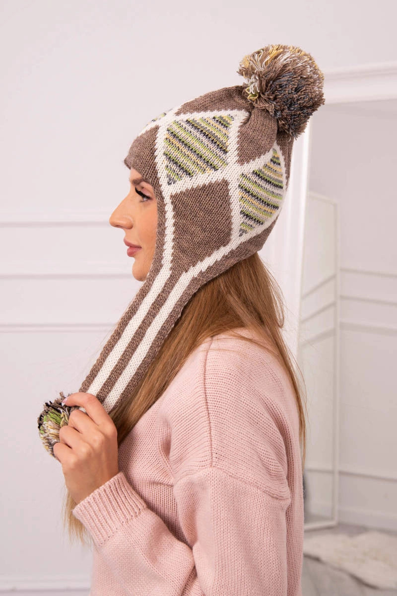 Дамска шапка с дълги уши Eunika K322