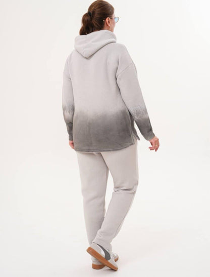 Ватиран комплект от суитшърт с панталони Карина