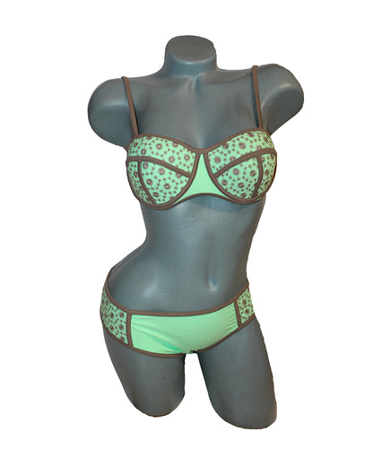 Дамски бански тип бриджитка Малина