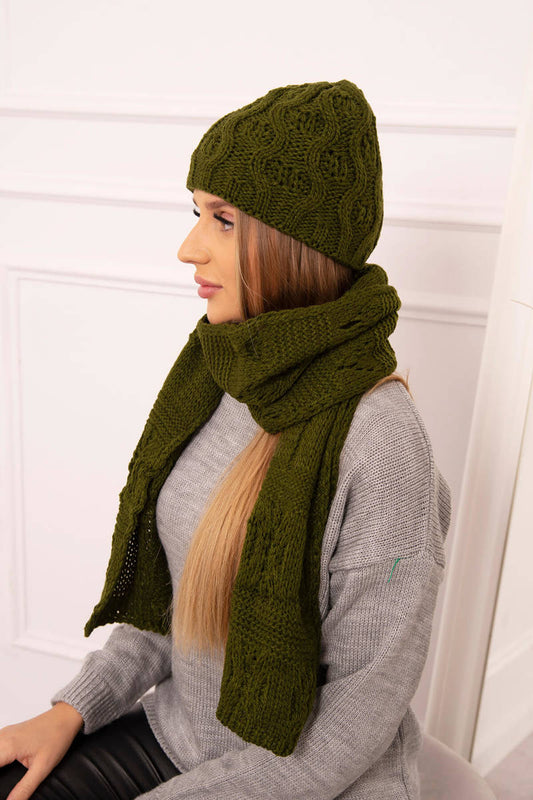 Комплект шапка с шал Mihalina K415