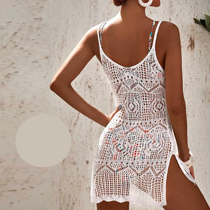 Плетено плажно парео тип рокля MS-4414