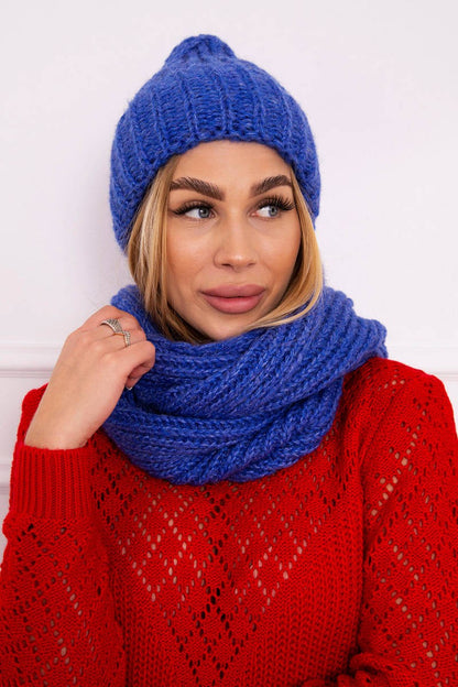 Дамски комплект от шапка с шал P100