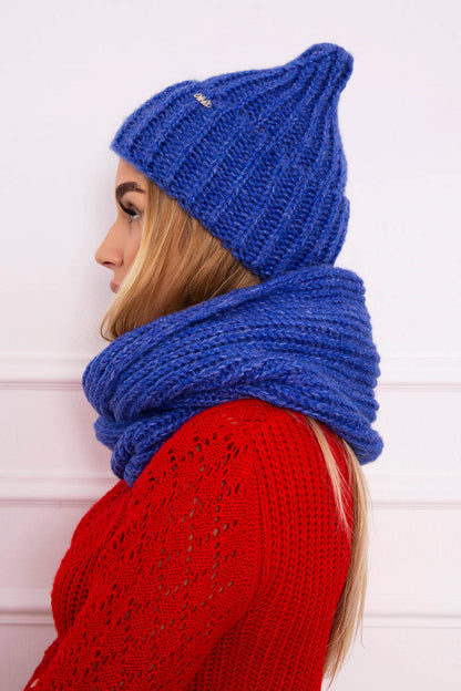 Дамски комплект от шапка с шал P100