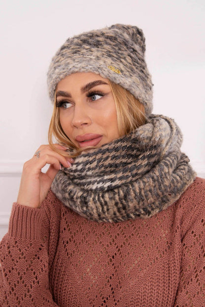 Дамски комплект с мохер плътен P106