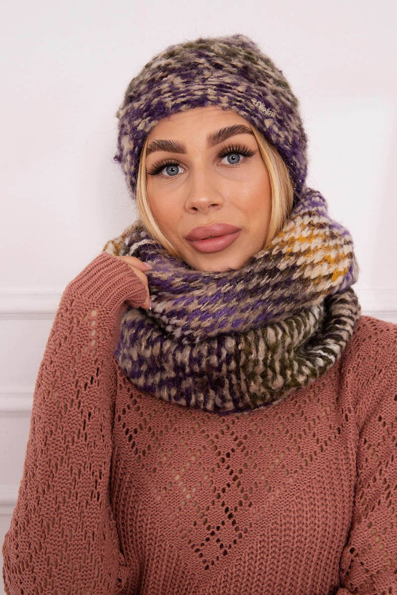 Дамски комплект с мохер плътен P106