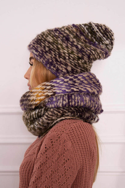 Дамски комплект с мохер плътен P106