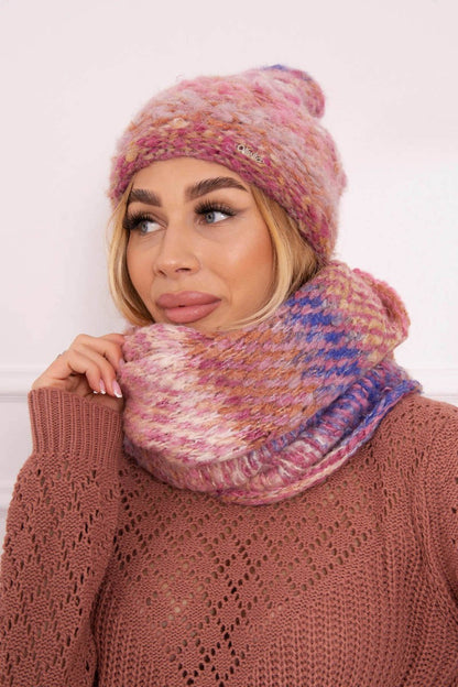 Дамски комплект с мохер плътен P106