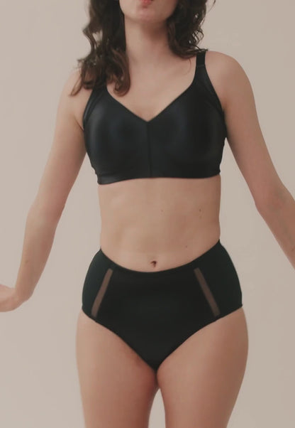 Сутиен с меки чаши без банели NATURANA 5662 - черно