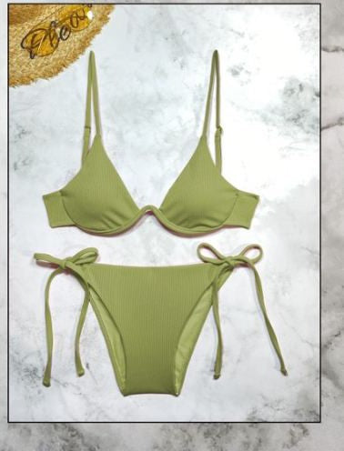 Дамски бански с меки чаши в две части Кариби