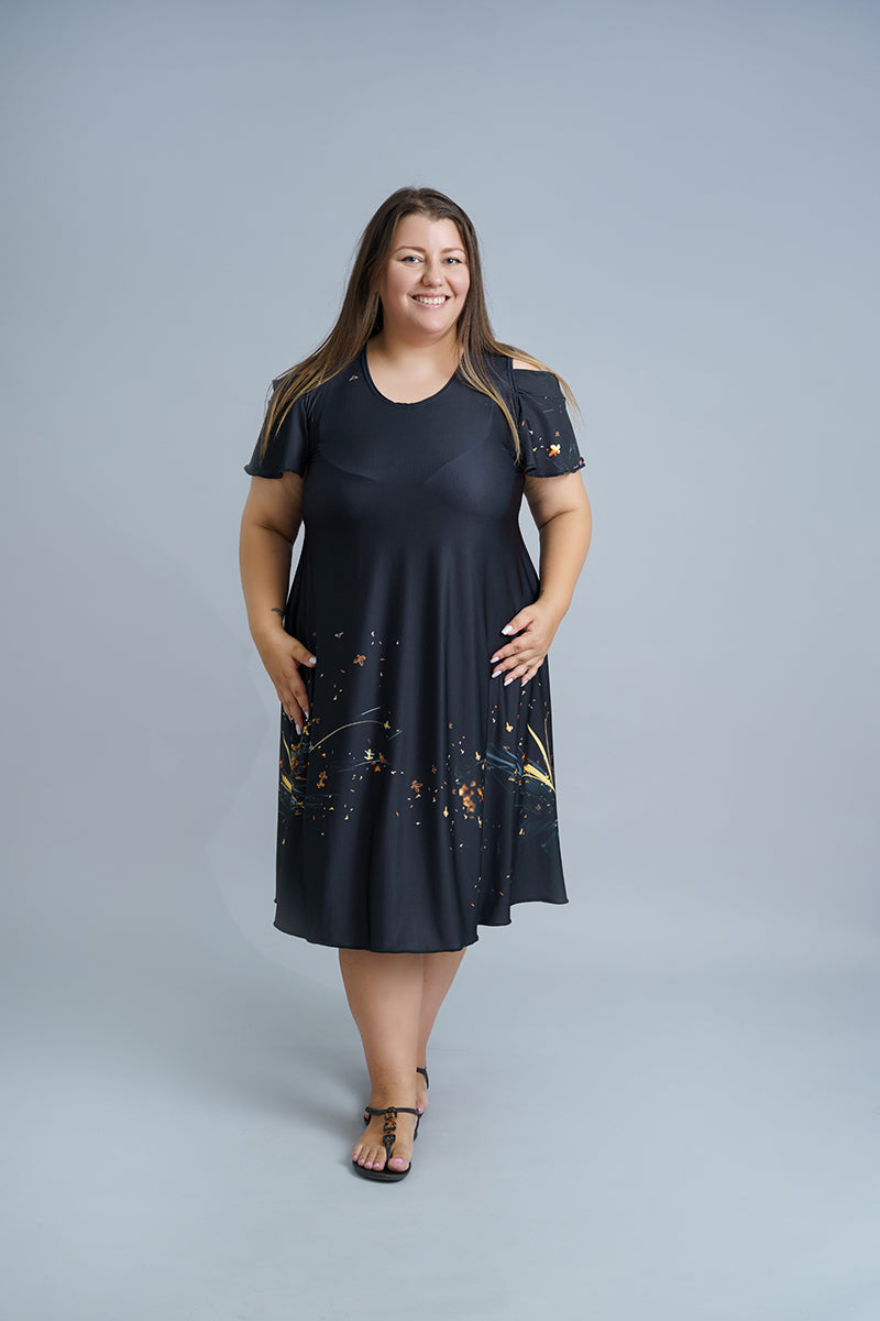 Лятна рокля с къс ръкав Сибила