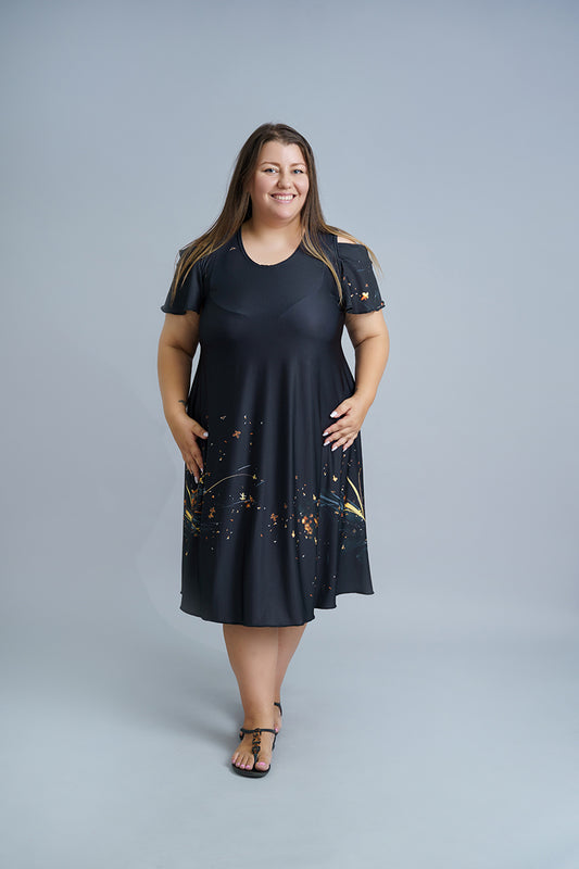 Лятна рокля с къс ръкав Сибила