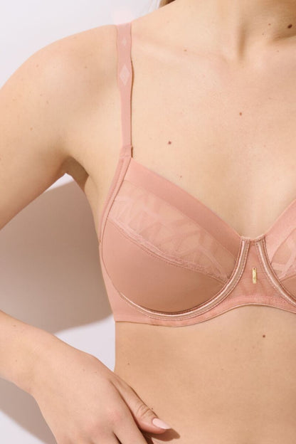 Сутиен с меки чашки и банели в розово Lisca Opal 020373-RH