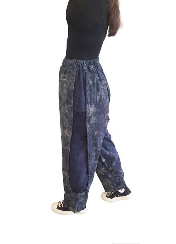 Широк дамски джинсов панталон Виолета